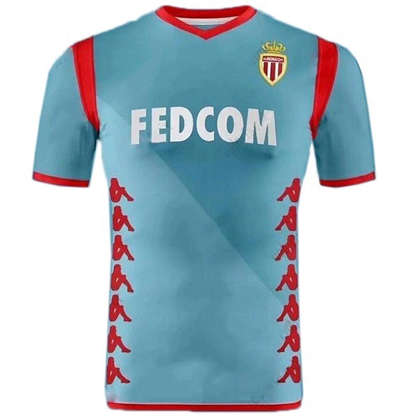 Camiseta AS Monaco 3ª 2019/20 Azul Claro